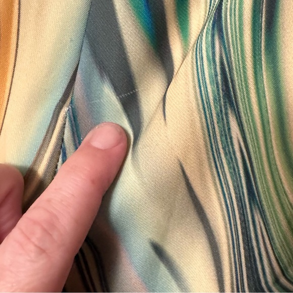 POSTER GIRL Dolls Kill High Rise Hypnosis Habits Swirl Kick Flare Rave Pants XS - Picture 16 of 16